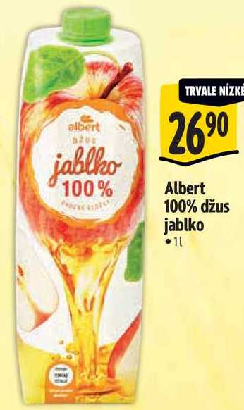 Albert 100% džus jablko, 1 l
