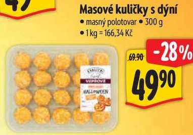 Masové kuličky s dýní, 300 g