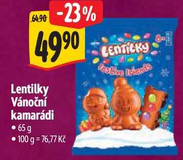 Lentilky Vánoční kamarádi, 65 g