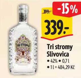 Tri stromy Slivovica, 0,7 l