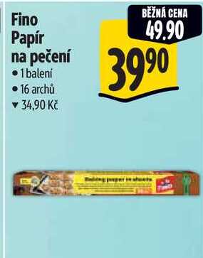 Fino Papír na pečení, 16 archů 
