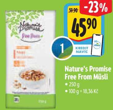 Nature's Promise Free From Müsli, 250 g