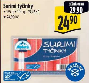 Surimi tyčinky, 125 g 