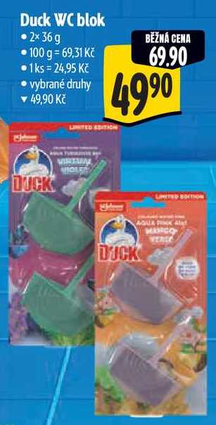 Duck WC blok, 2x 36 g