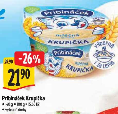Pribináček Krupička, 140 g