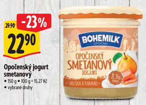 Opočenský jogurt smetanový, 150 g