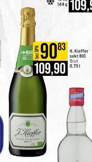 H. Kieffer sekt BIO Brut 0,75 l