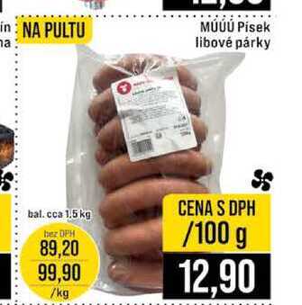 MÚÚÚ Písek libové párky 100 g 