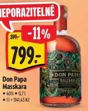 Don Papa Masskara, 0,7 l