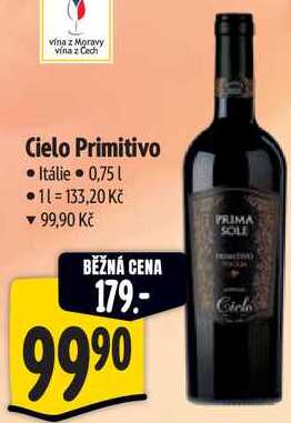 Cielo Primitivo, 0,75 l