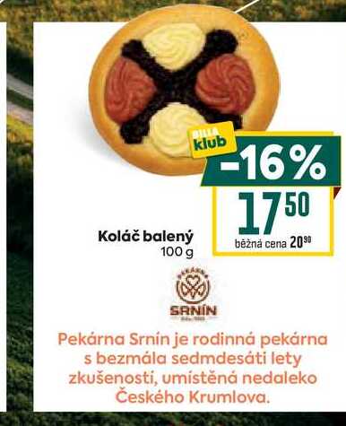 Koláč balený 100g