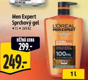 Men Expert Sprchový gel, 1 l