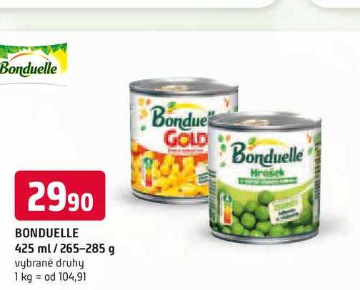 Bonduelle Hrášek v mírně slaném nálevu 265g