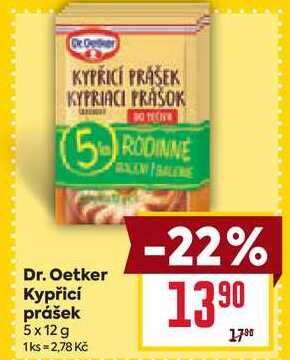 Dr. Oetker Kypřicí prášek 5x12g
