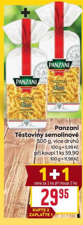 Panzani Těstoviny semolinové 500 g