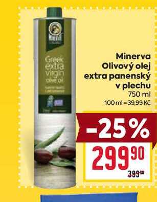 Minerva Olivový olej extra panenský v plechu 750 ml 