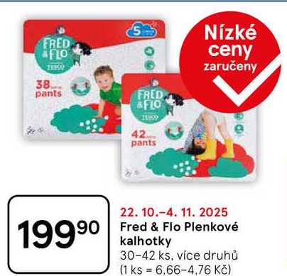 Fred & Flo Plenkové, 30-42 ks, více druhů