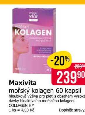 Maxivita mořský kolagen 60 kapslí 