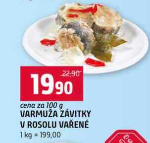 Varmuža závitky v rosolu vařené 100g