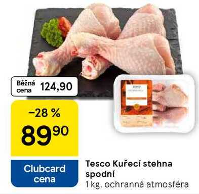 Tesco Kuřecí stehna spodní, 1 kg