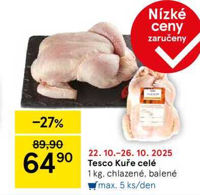 Tesco Kuře celé, 1 kg