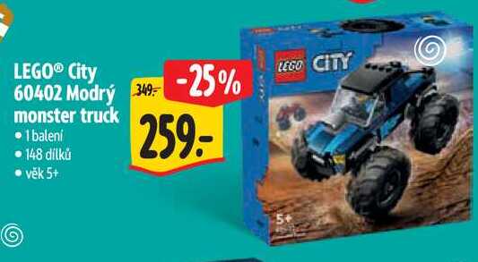 LEGO City 60402 Modrý monster truck 