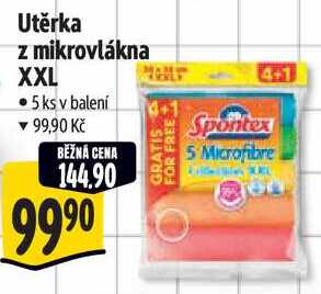 Utěrka z mikrovlákna XXL, 5 ks