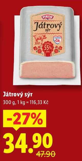 Játrový sýr, 300 g