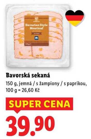 Bavorská sekaná, 150 g