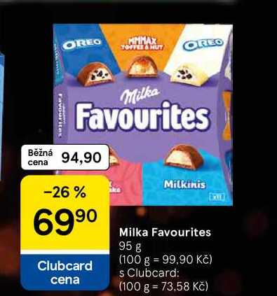 Milka Favourites, 95 g