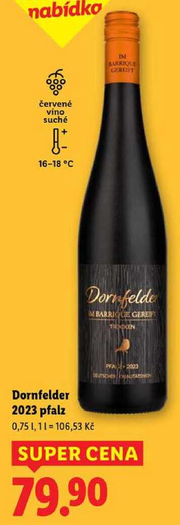 Dornfelder 2023 pfalz, 0,75 l