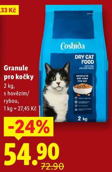Granule pro kočky, 2 kg