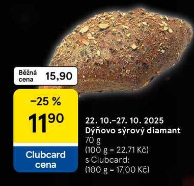 Dýňovo sýrový diamant, 70 g