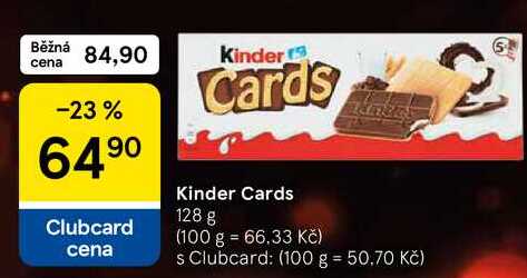 Kinder Cards, 128 g 