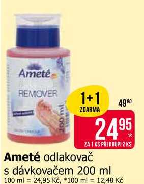 Ameté odlakovač s dávkovačem 200 ml 