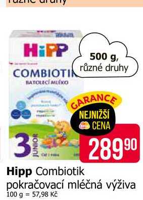 Hipp Combiotik pokračovací mléčná výživa 500 g 