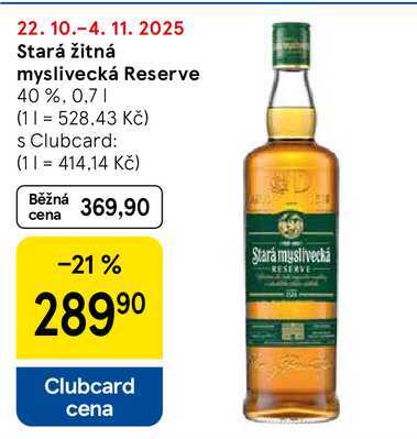 Stará žitná myslivecká Reserve, 0,7 l