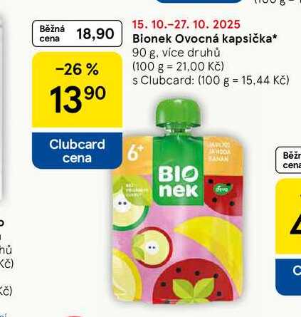 Bionek Ovocná kapsička, 90 g