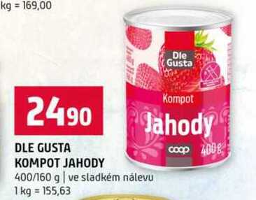 Dle gusta kompot jahody 400g
