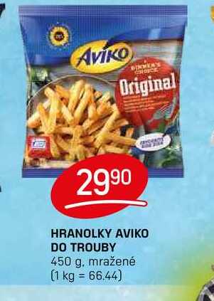 HRANOLKY AVIKO DO TROUBY 450 g, mražené 