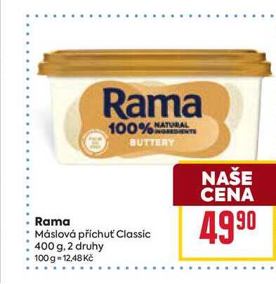 Rama Máslová příchuť Classic 400 g