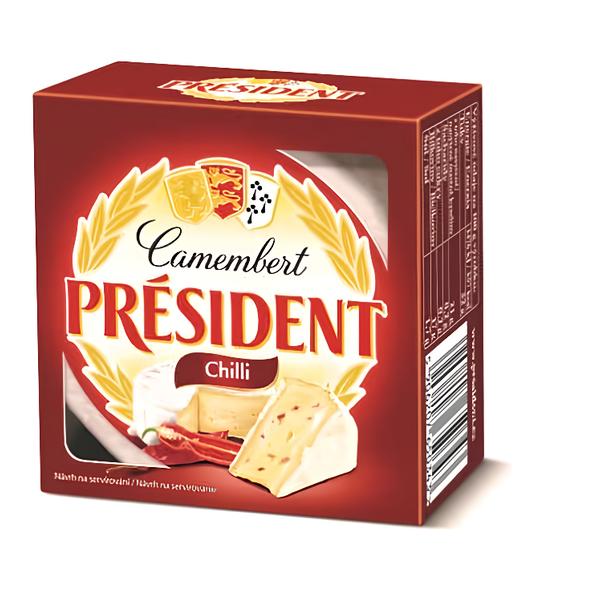 Président Camembert sýr s chilli