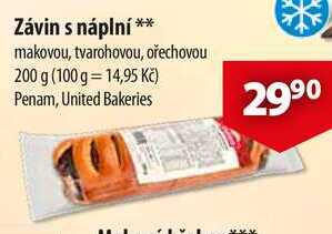 Závin s náplní, 200 g