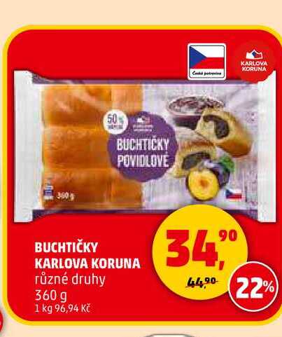 BUCHTIČKY KARLOVA KORUNA, 360 g 