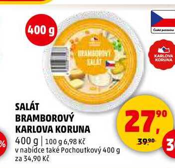 SALÁT BRAMBOROVÝ KARLOVA KORUNA, 400 g