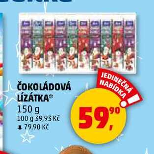 ČOKOLÁDOVÁ LÍZÁTKA, 150 g 