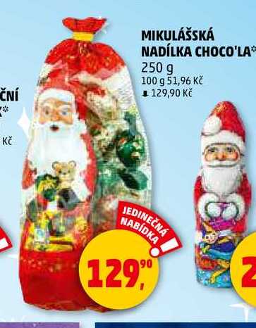 MIKULÁŠSKÁ NADÍLKA CHOCO'LA, 250 g