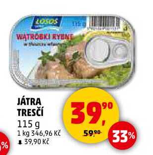 JÁTRA TRESČÍ, 115 g
