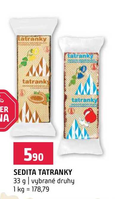 SEDITA TATRANKY 33 g