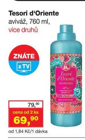 Tesori d'Oriente aviváž, 760 ml